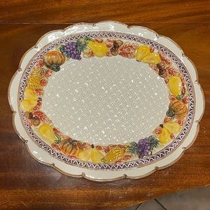 Omnibus by Fitz and Floyd Harvest Time platter